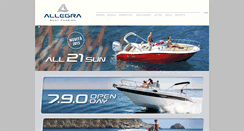 Desktop Screenshot of allegraboats.com